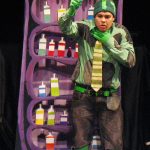 George Salazar in the Vital Theatre production of The Frog & The Witch.