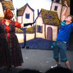 Angela Dirksen and Jeff Barba in the Vital Theatre production of The Frog & The Witch.