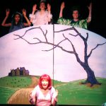 Monique Beasley, Rebecca Stavis, Jeff Barba and Caitlin Mesiano in the Vital Theatre production of The Frog & The Witch.