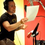 Robin De Jesus in the studio for the Like You Like It RADcording (photo by Rebecca Woodman Taylor).