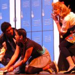 Nkrumah Gatling, Briana Resa and Grace Marie Walton in the TUTS/SHSU production of Like You Like It (photo by Judy Moyes).