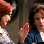 Erin Leigh Peck and Carolyn Mignini in Small Town Story at the November, 2014 reading at Playwrights Horizons (photo by Michael Bonasio).