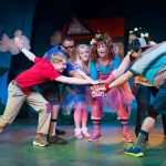 The cast of the Synchronicity/Aurora co-production of StinkyKids (photo by KVC Photography).